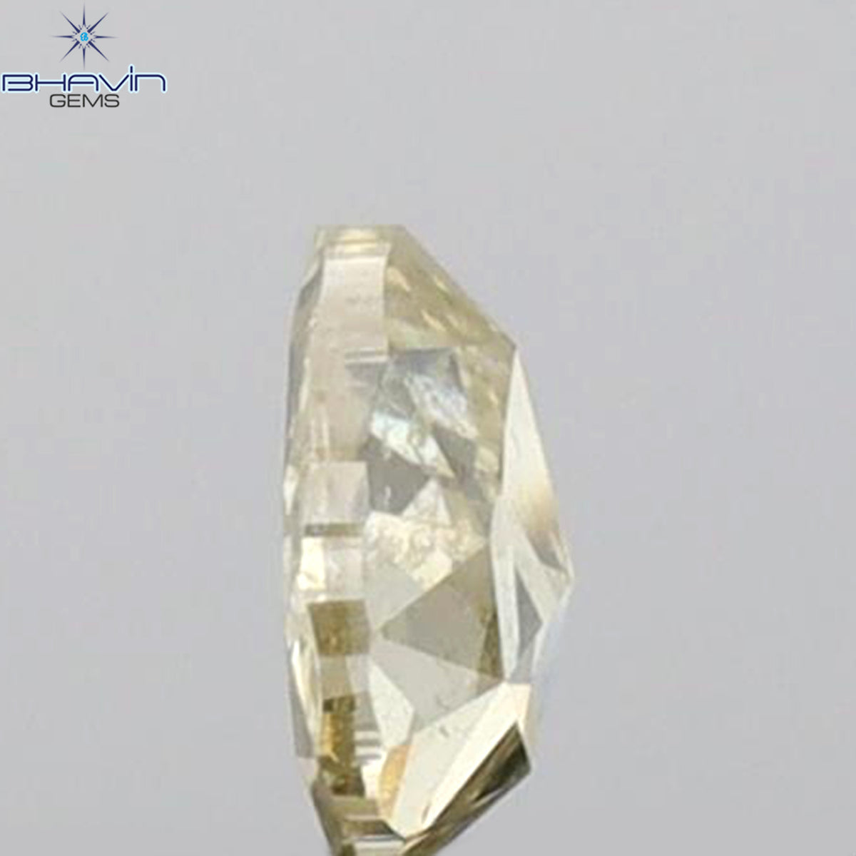 0.18 CT Heart Shape Natural Diamond Green Yellow Color SI1 Clarity (4.10 MM)