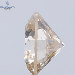0.18 CT ラウンド ローズ カット シェイプ 天然ダイヤモンド ピンク色 I2 クラリティ (3.86 MM)