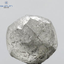 2.92 CT Rough Shape Natural Diamond Salt And Pepper Color I3 Clarity (7.54 MM)
