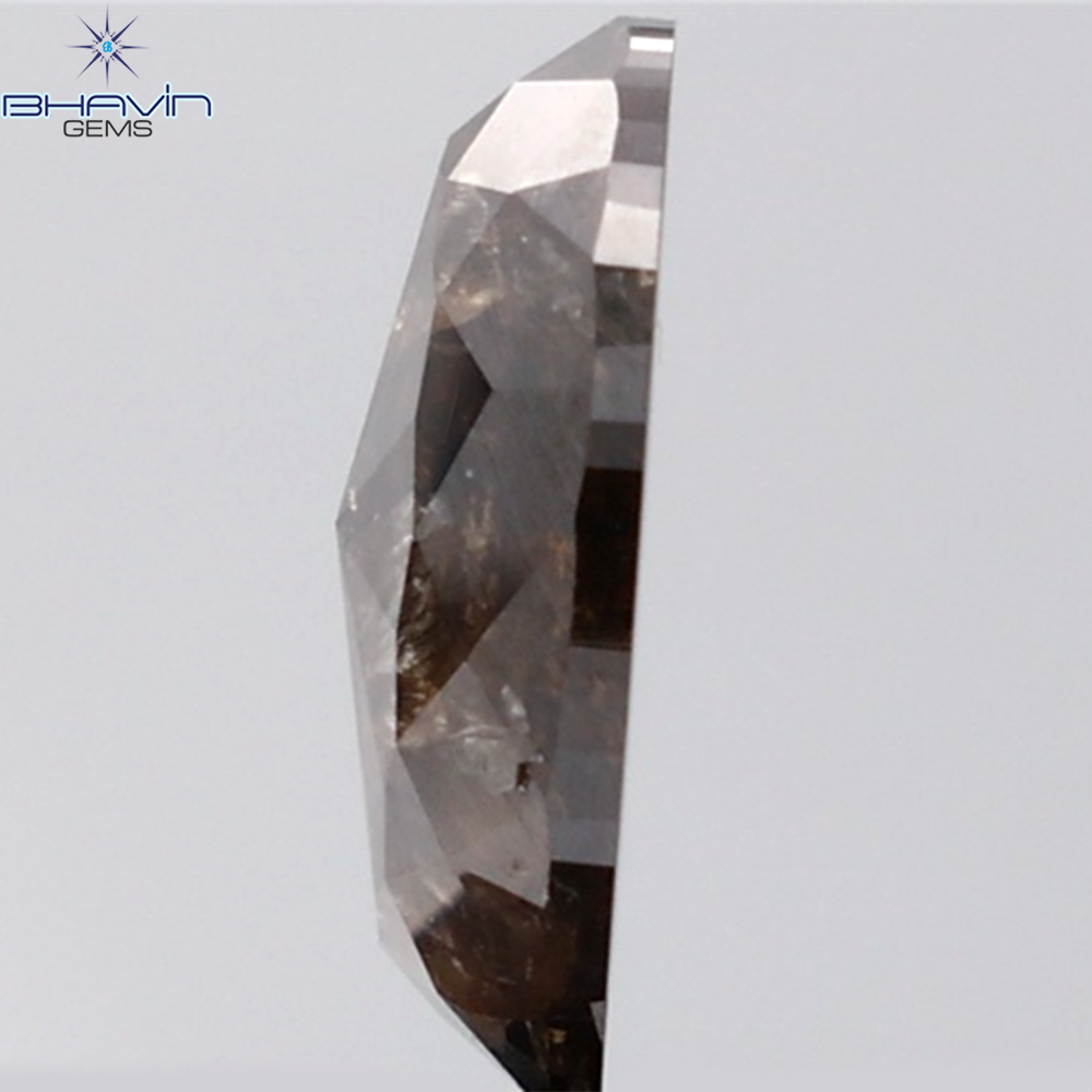 1.49 CT オーバルシェイプ 天然ダイヤモンド ソルトアンドペーパーカラー I3 クラリティ (8.15 MM)