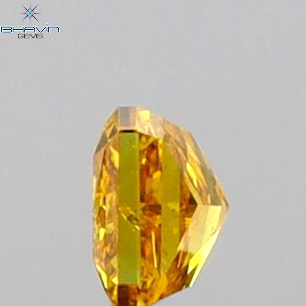 0.12 CT Radiant Shape Natural Diamond Yellow Color SI1 Clarity (2.76 MM)