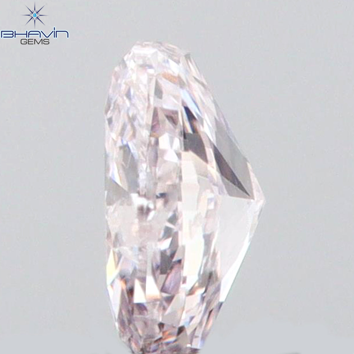 0.30 CT オーバル シェイプ ナチュラル ダイヤモンド ピンク カラー VS2 クラリティ (5.09 MM)
