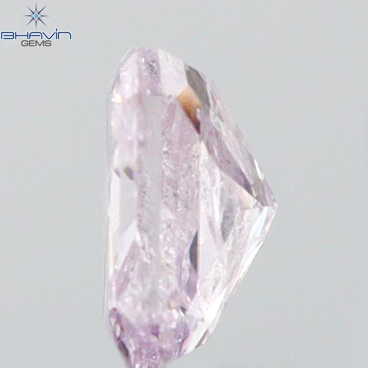 0.08 CT ラディアント シェイプ ナチュラル ダイヤモンド ピンク色 SI2 クラリティ (2.38 MM)