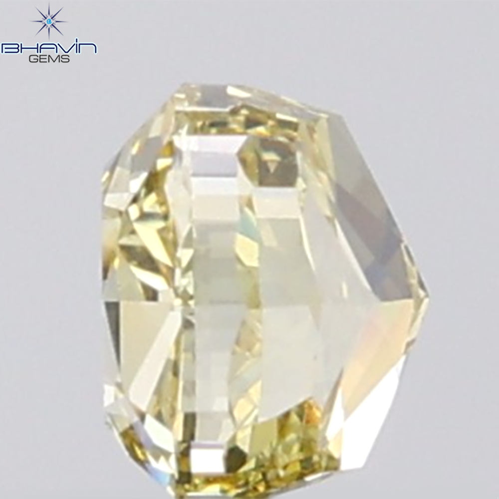GIA認定 1.27 CT クッションダイヤモンド イエローカラー 天然ダイヤモンド VS1 クラリティ (5.97 MM)