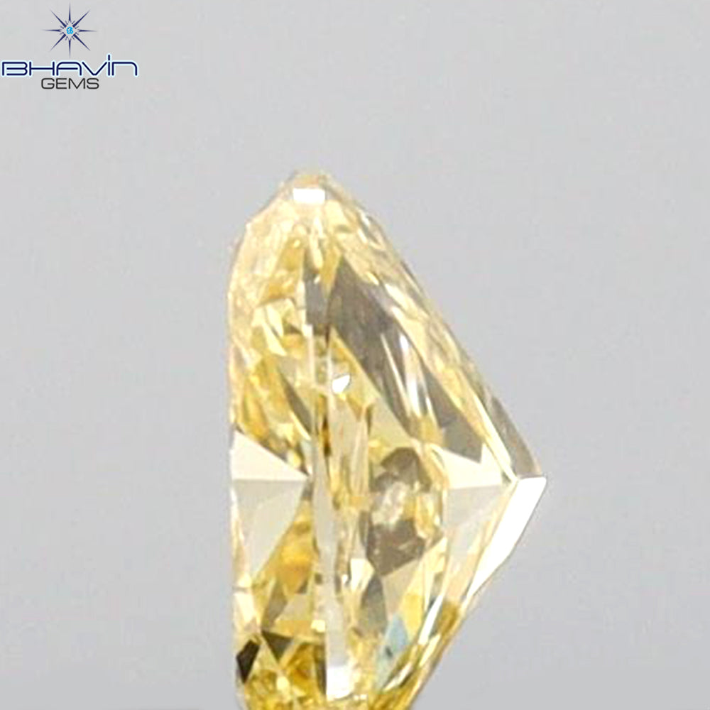 0.23 CT Cushion Shape Natural Diamond Orange Yellow Color VS2 Clarity (4.17 MM)