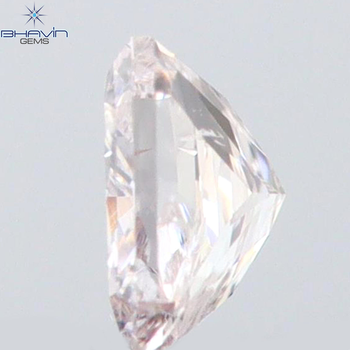 0.08 CT ラディアント シェイプ ナチュラル ダイヤモンド ピンク色 SI2 クラリティ (2.38 MM)