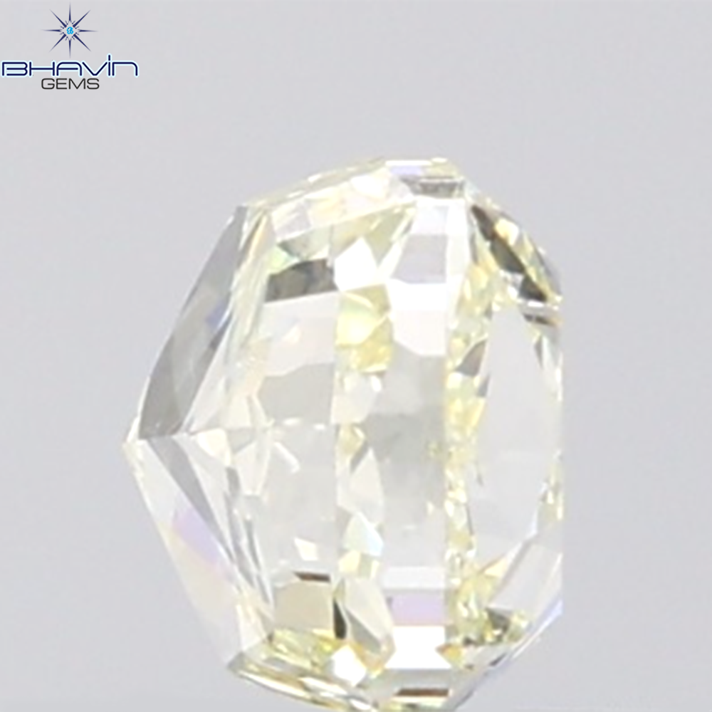 1.01 CT Cushion Diamond Natural Yellow Color SI1 Clarity (5.16 MM)
