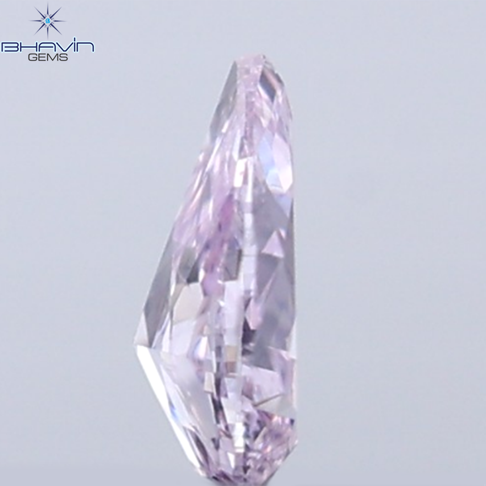 0.05 CT Pear Shape Natural Diamond Pink Color VS1 Clarity (3.10 MM)