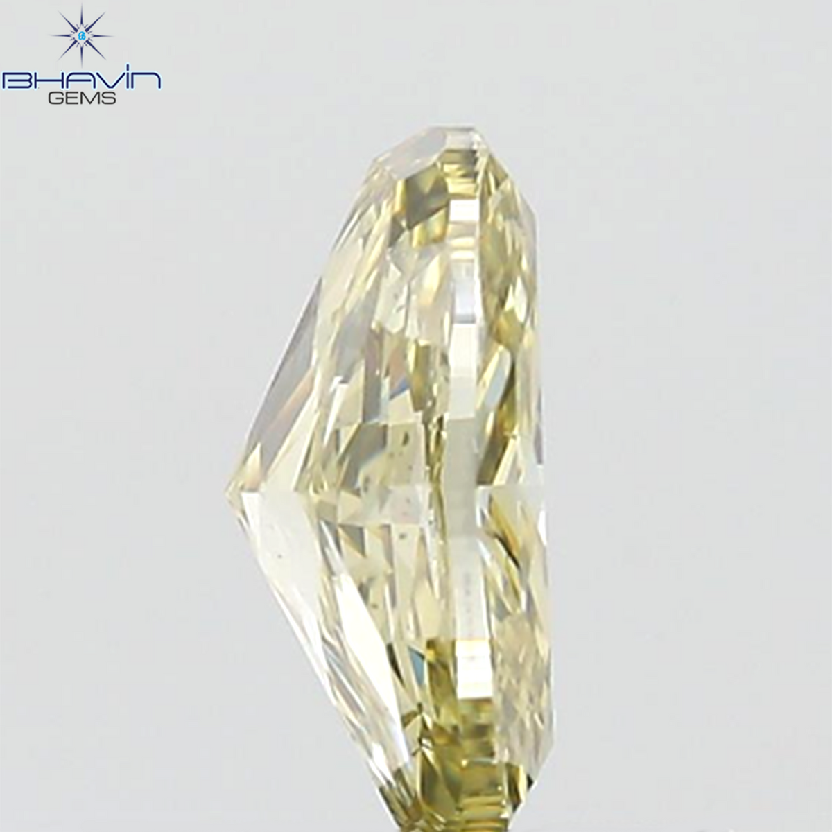 GIA Certified 1.01 CT Oval Natural Brownish Greenish Yellow Diamond SI1 Clarity (8.19 MM)