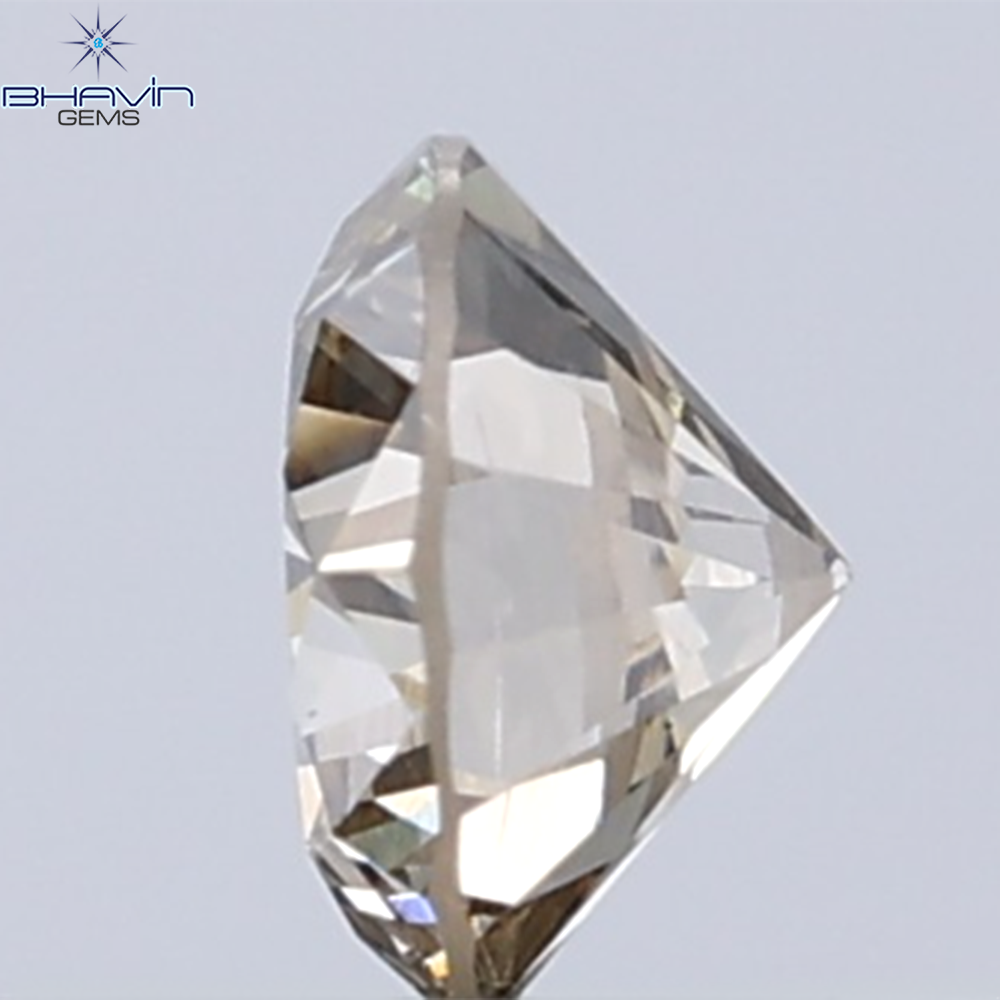 0.18 CT ラウンド ローズ カット シェイプ 天然ダイヤモンド ピンク色 I2 クラリティ (3.86 MM)