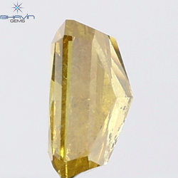 1.00 CT Radiant Natural Yellow Diamond I2 Clarity (6.58 MM)