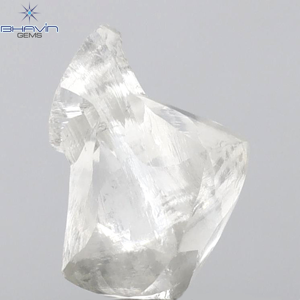 2.62 CT Rough Shape Natural Diamond White Color VS2 Clarity (9.56 MM)