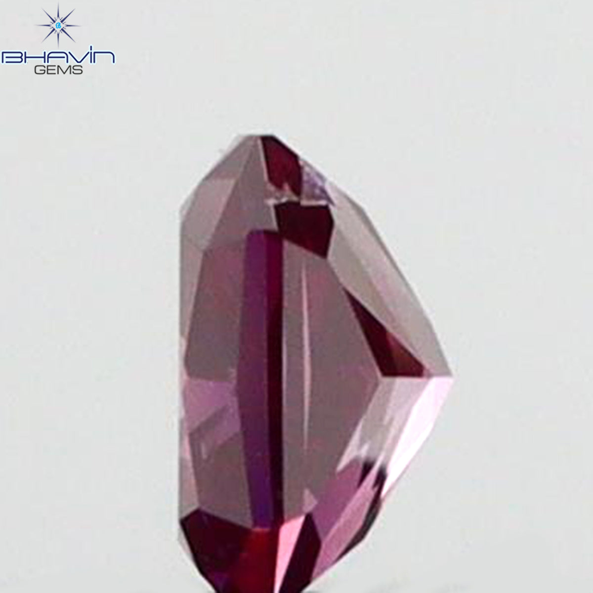 0.07 CT Natural Radiant Diamond Enhanced Pink Color Clarity SI1 (2.45 MM)