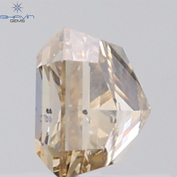 1.00 CT Radiant Natural Brown Diamond SI2 Clarity (5.22 MM)