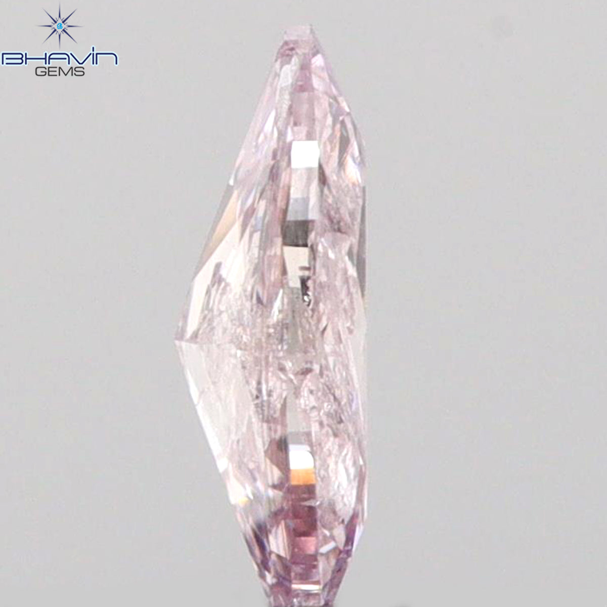 0.13 CT Natural Marquise Diamond Pink Color Clarity SI2 (5.12 MM)