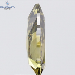 0.88 CT Pear Diamond Natural Green Color SI2 Clarity (8.46 MM)