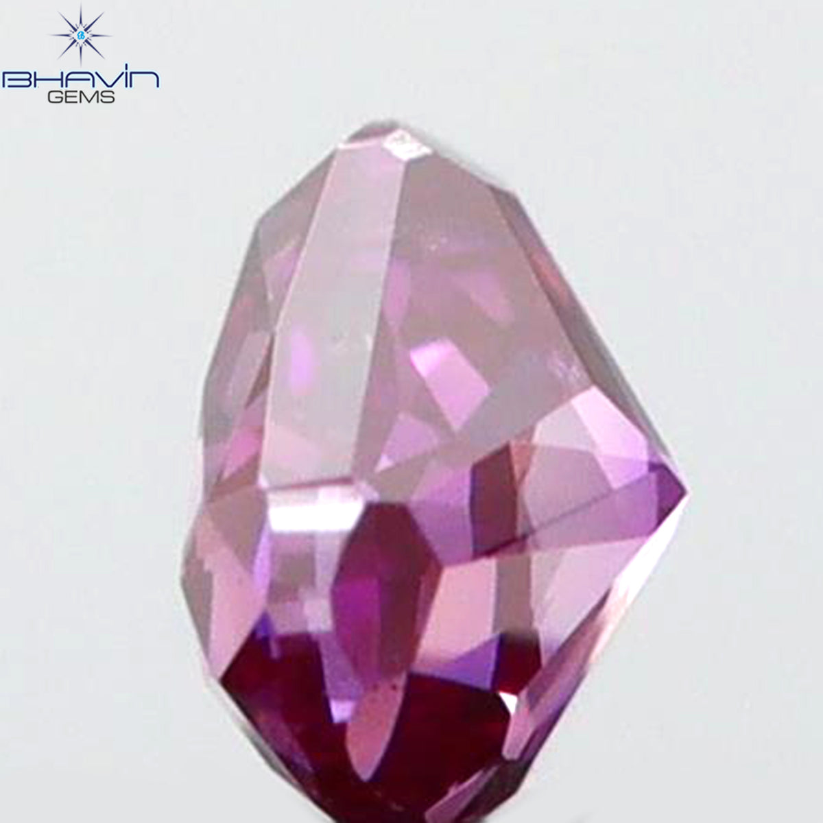 0.09 CT Natural Heart Diamond Enhanced Pink Color Clarity VS1 (2.49 MM)
