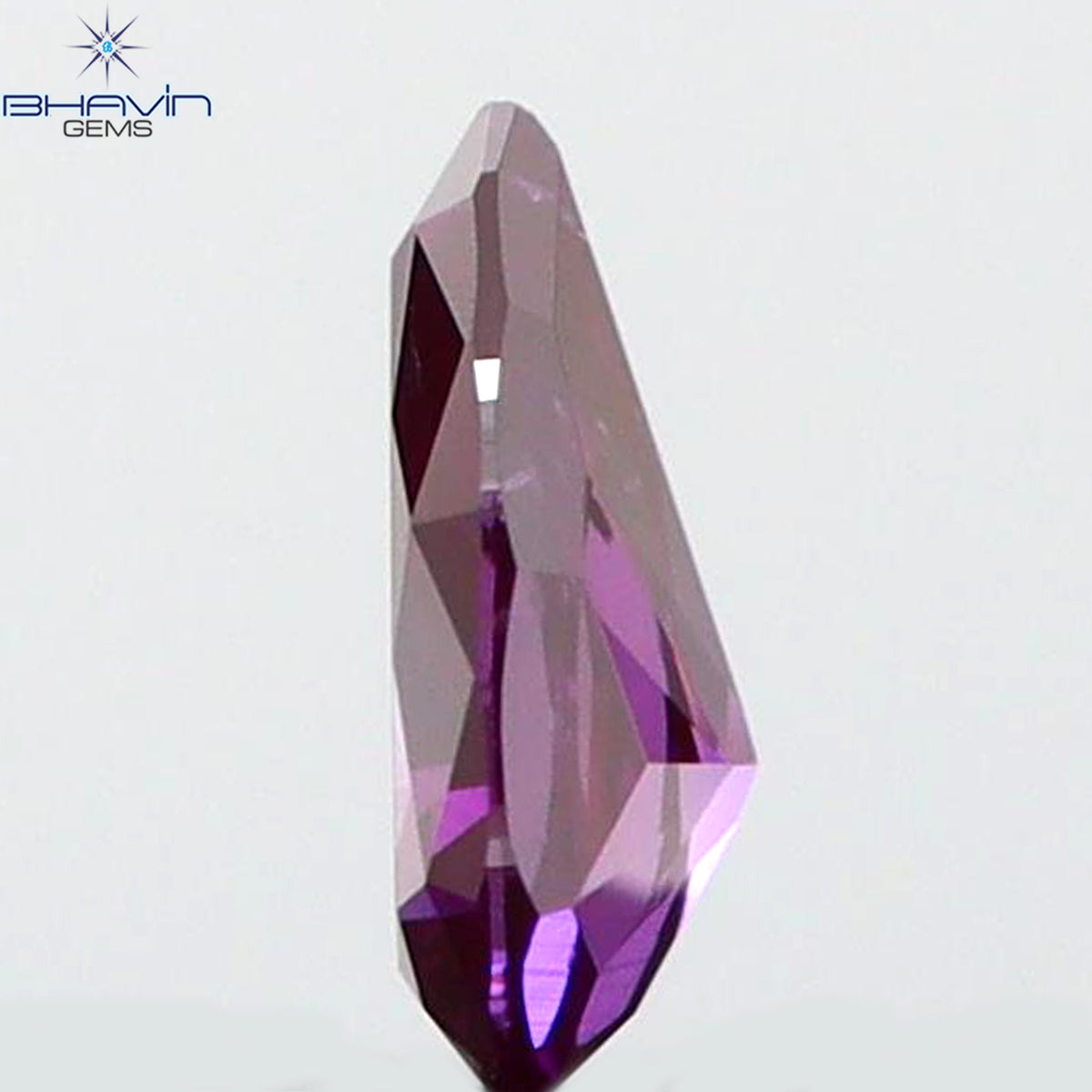 0.07 CT Natural Pear Diamond Enhanced Pink Color Clarity VS2 (3.22 MM)