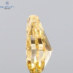 0.19 CT Pear Shape Natural Diamond Orange Color SI2 Clarity (4.50 MM)