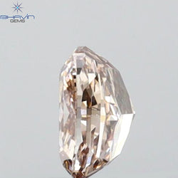 GIA Certified 0.51 CT Cushion Diamond Pink-Brown Color Natural Loose Diamond VVS2 Clarity (4.99 MM)