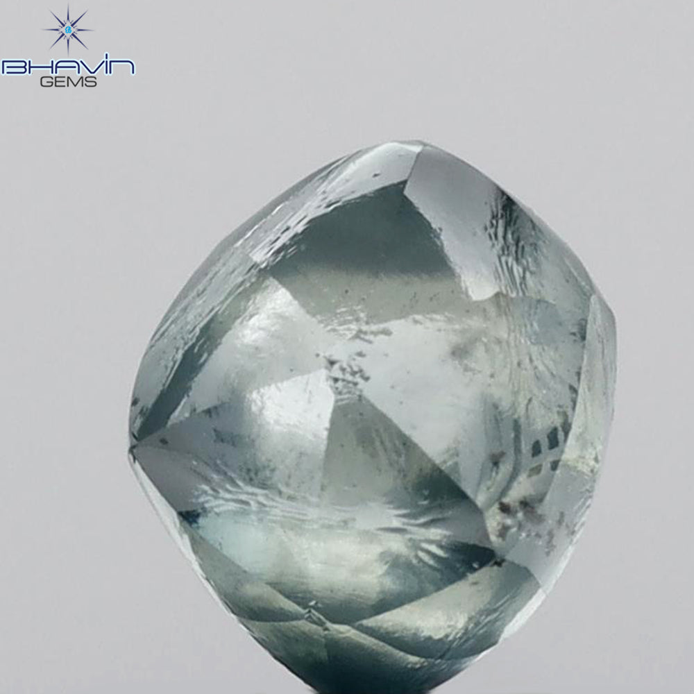 2.93 CT Natural Rough Diamond Enhanced Blue Color Clarity SI (7.97 MM)