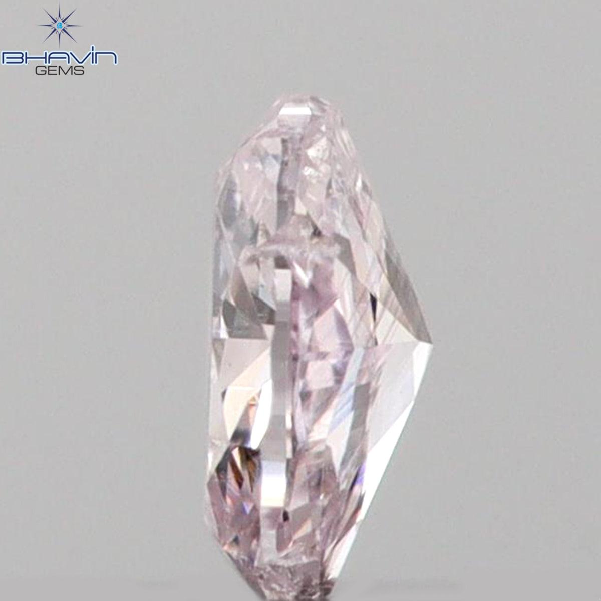 0.07 CT オーバルシェイプ 天然ダイヤモンド ピンクカラー SI2 クラリティ (3.07 MM)