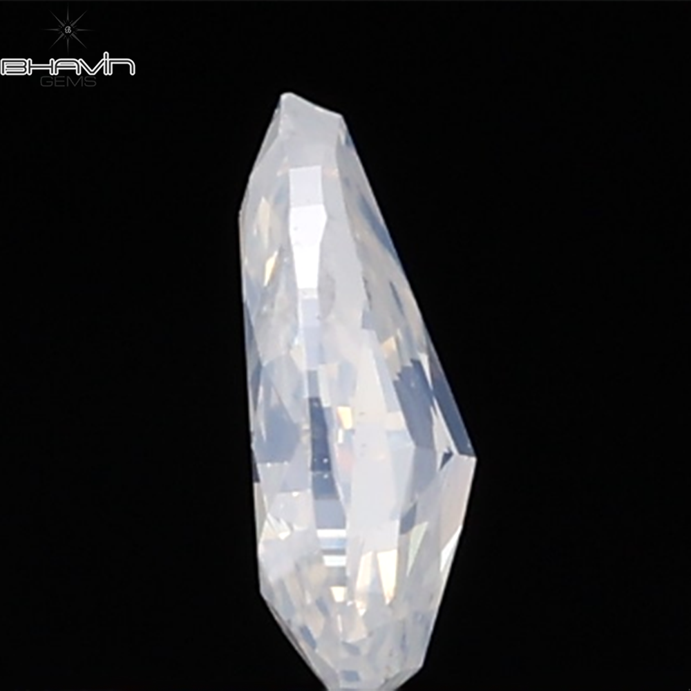 0.29 CT ペアシェイプ ナチュラル ダイヤモンド グリーン (カメレオン) カラー VS1 クラリティ (5.89 MM)
