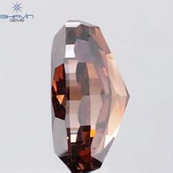 2.10 CT Oval Diamond Natural Orange Brown Color VS2 Clarity (8.79 MM)