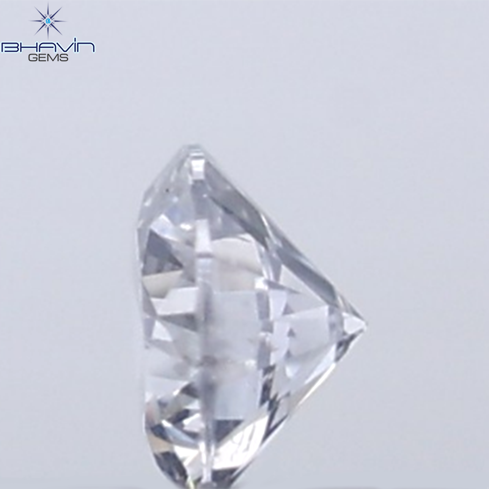 0.03 CT Round Cut Natural Diamond Grey Blue Color VS2 Clarity