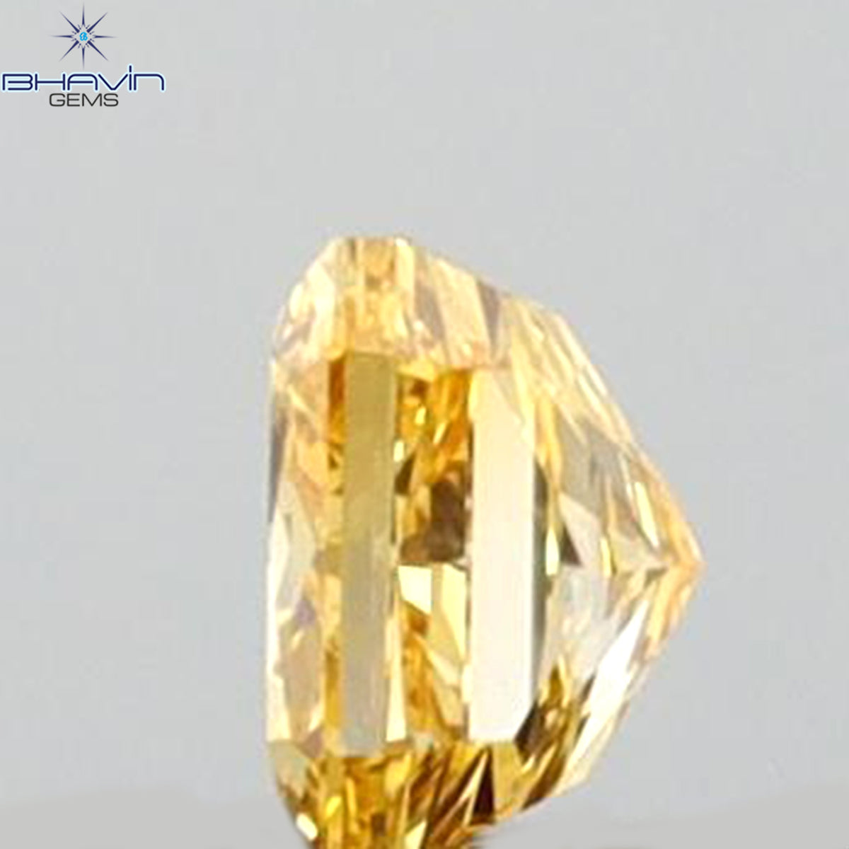0.11 CT Natural Radiant Diamond Orange Color Clarity VS2 (2.76 MM)