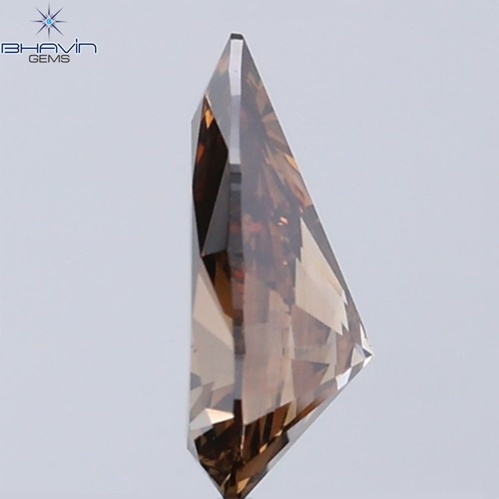 0.50 CT Pear Shape Champagne Diamond VS2 Clarity (7.06 MM)
