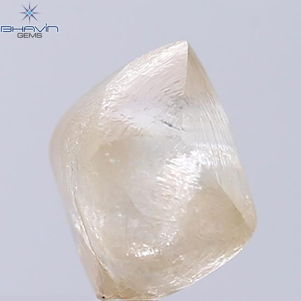 6.31 CT Rough Shape Natural Diamond Brown Color SI Clarity (10.37 MM)