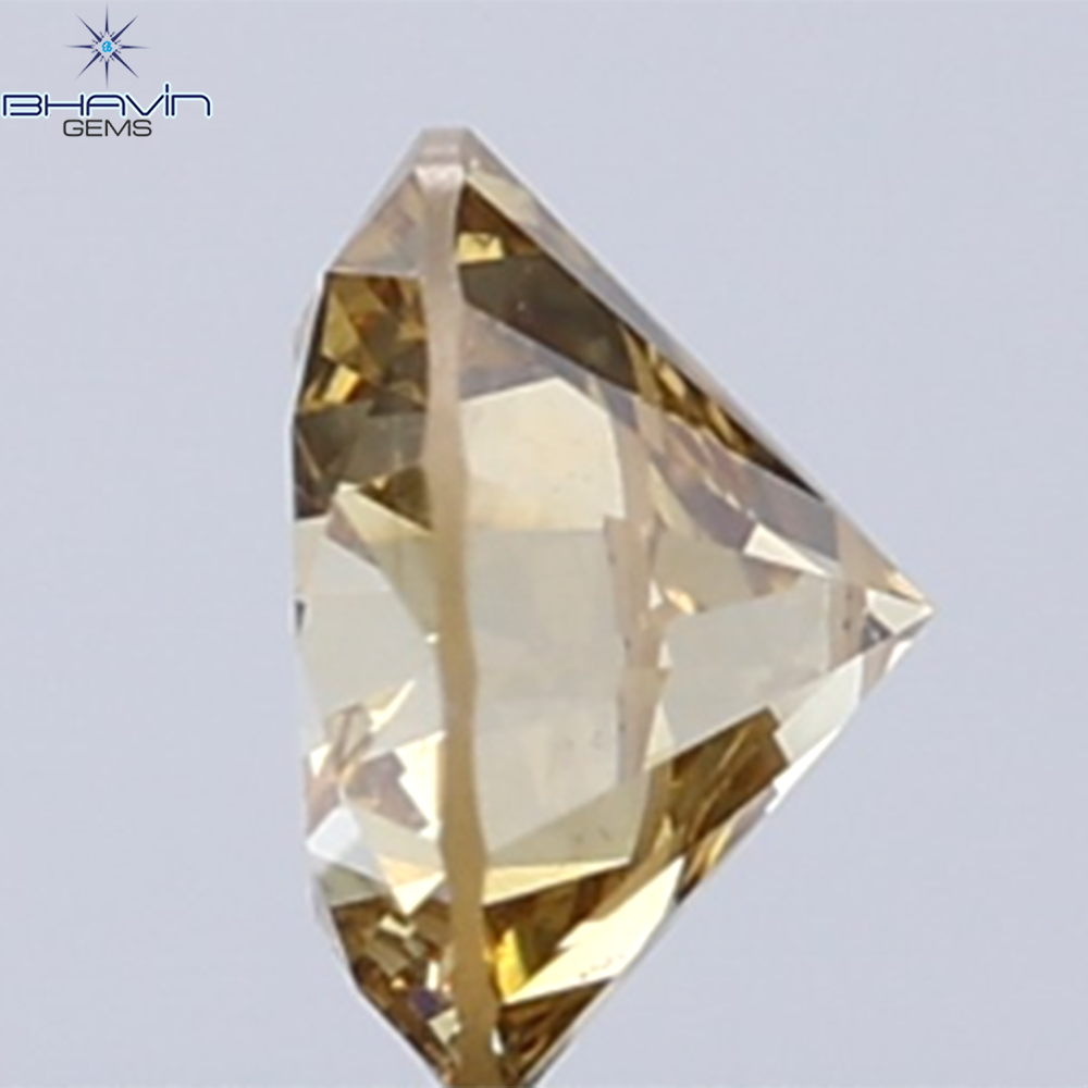 0.32 CT Natural Round Diamond Brown Color Clarity VS2 (4.38 MM)