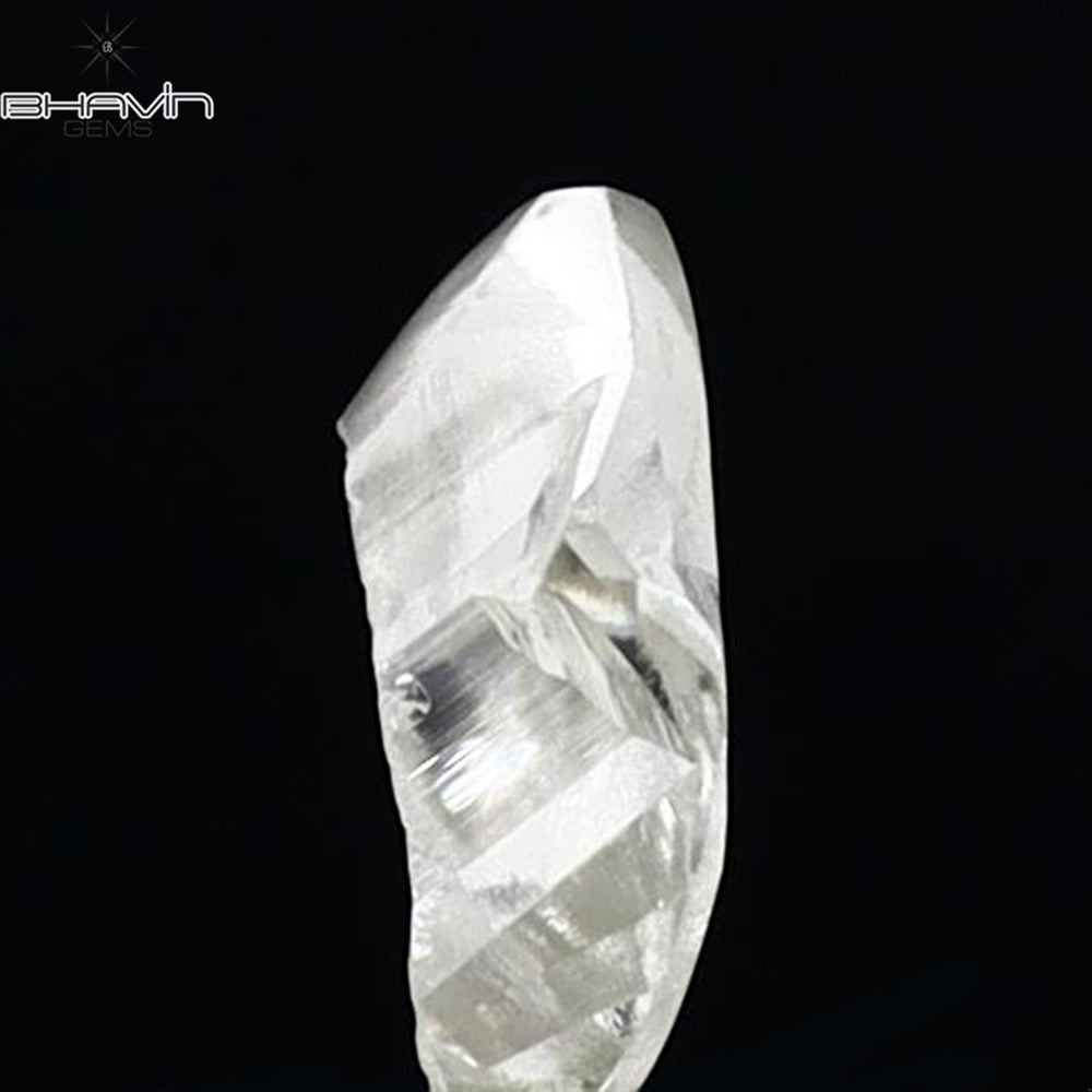 0.81 CT Rough Shape Natural Diamond White Color VS1 Clarity (7.84 MM)
