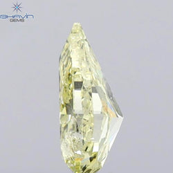 1.00 CT Pear Shape Natural Diamond Yellow Color I1 Clarity (8.14 MM)