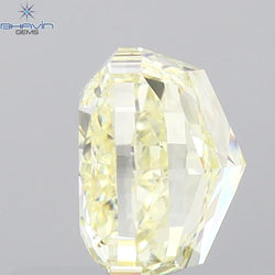 1.02 CT Cushion Shape Natural Diamond Yellow Color VS2 Clarity (5.32 MM)