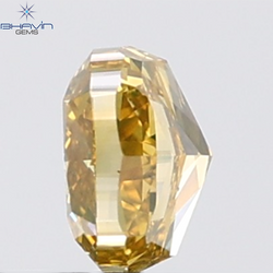 0.81 CT Cushion Diamond Natural Brown Orange Color VS2 Clarity (5.18 MM)