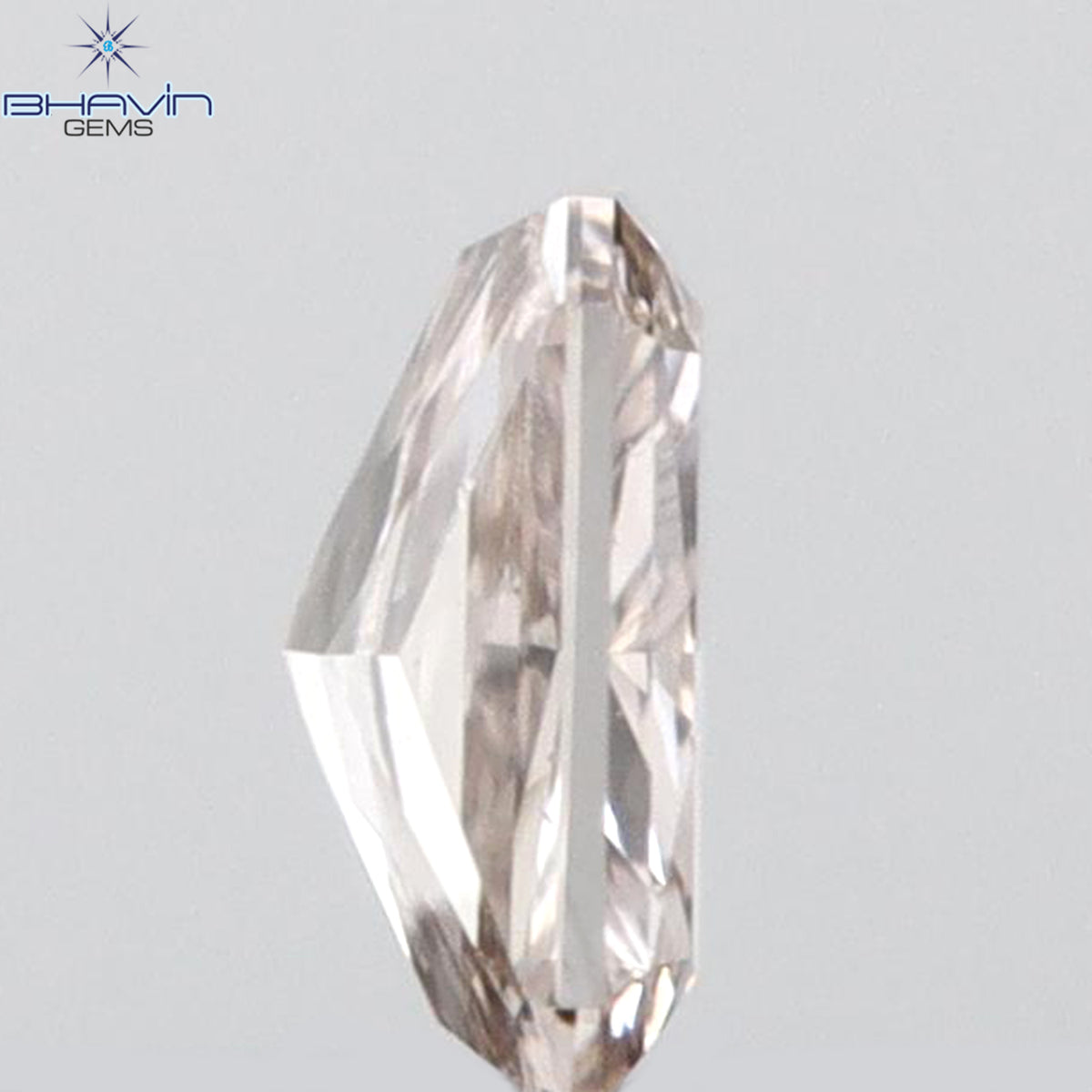 0.09 CT Radiant Shape Natural Diamond Pink Color SI1 Clarity (3.17 MM)