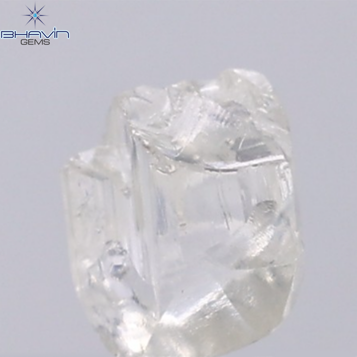 0.95 CT Natural Rough Diamond White Color Clarity VS (6.33 MM)