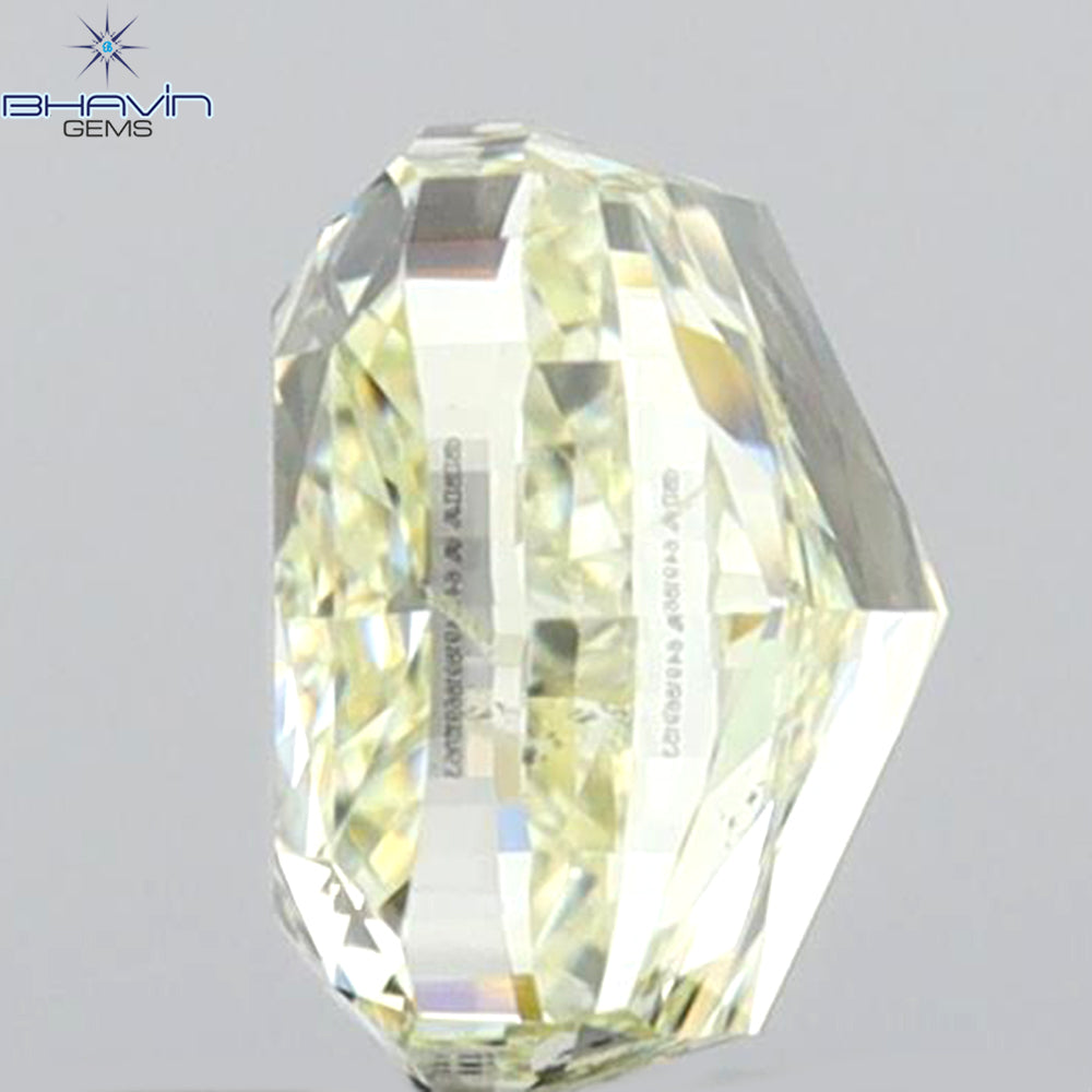 GIA Certified 1.31 CT Cushion Diamond Natural Yellow Color SI1 Clarity (5.87 MM)