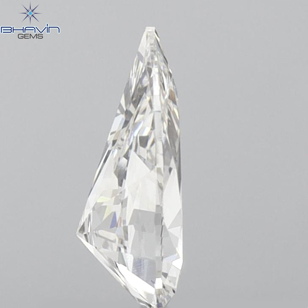 GIA Certified 1.01 CT Pear Diamond White (H) Color Natural Diamond (9.44 MM)