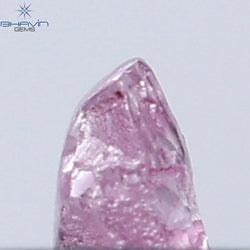 0.07 CT Rough Shape Natural Diamond Pink (Argyle) Color SI1 Clarity (2.64 MM)