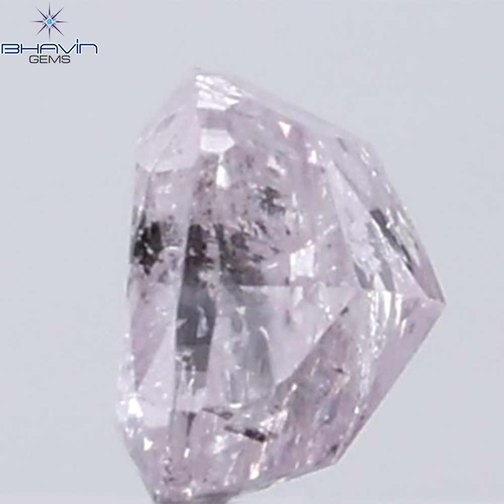0.27 CT Cushion Diamond Natural Pink Color I3 Clarity (3.51 MM)