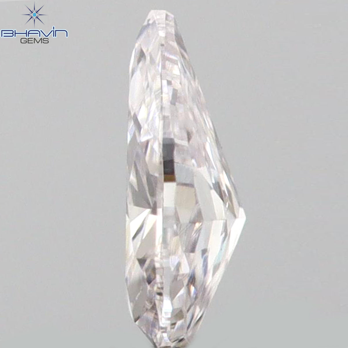 0.09 CT ペアシェイプ 天然ダイヤモンド ピンクカラー VS2 クラリティ (3.88 MM)