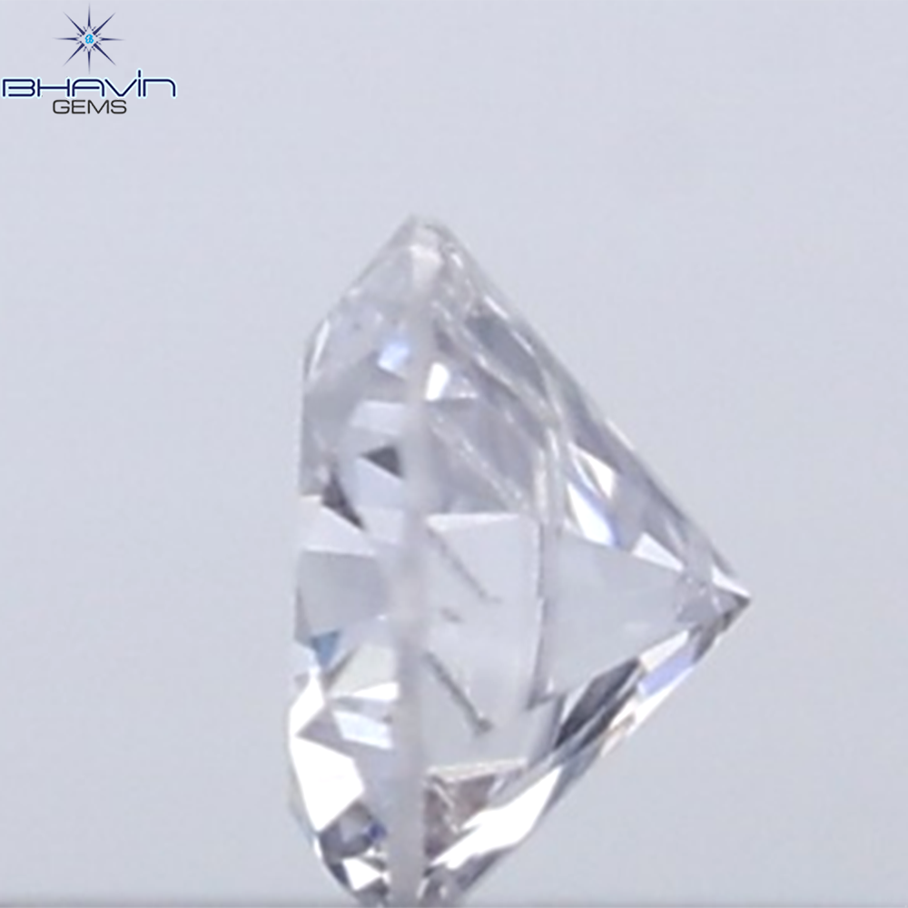 0.18 CT ラウンド ローズ カット シェイプ 天然ダイヤモンド ピンク色 I2 クラリティ (3.86 MM)