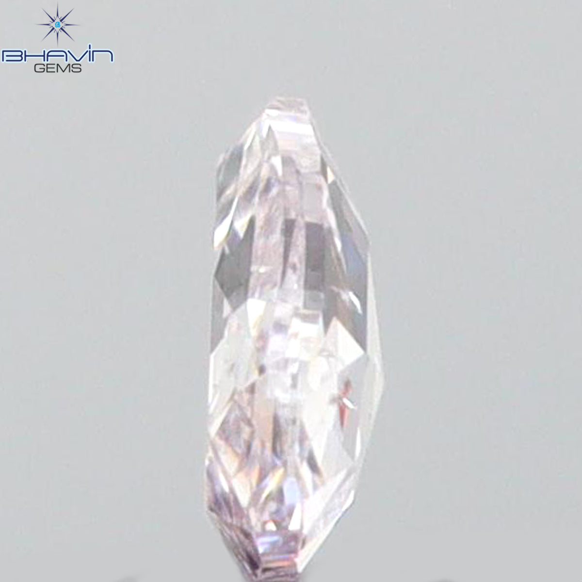 0.09 CT Natural Heart Diamond Pink Color Clarity SI1 (3.35 MM)
