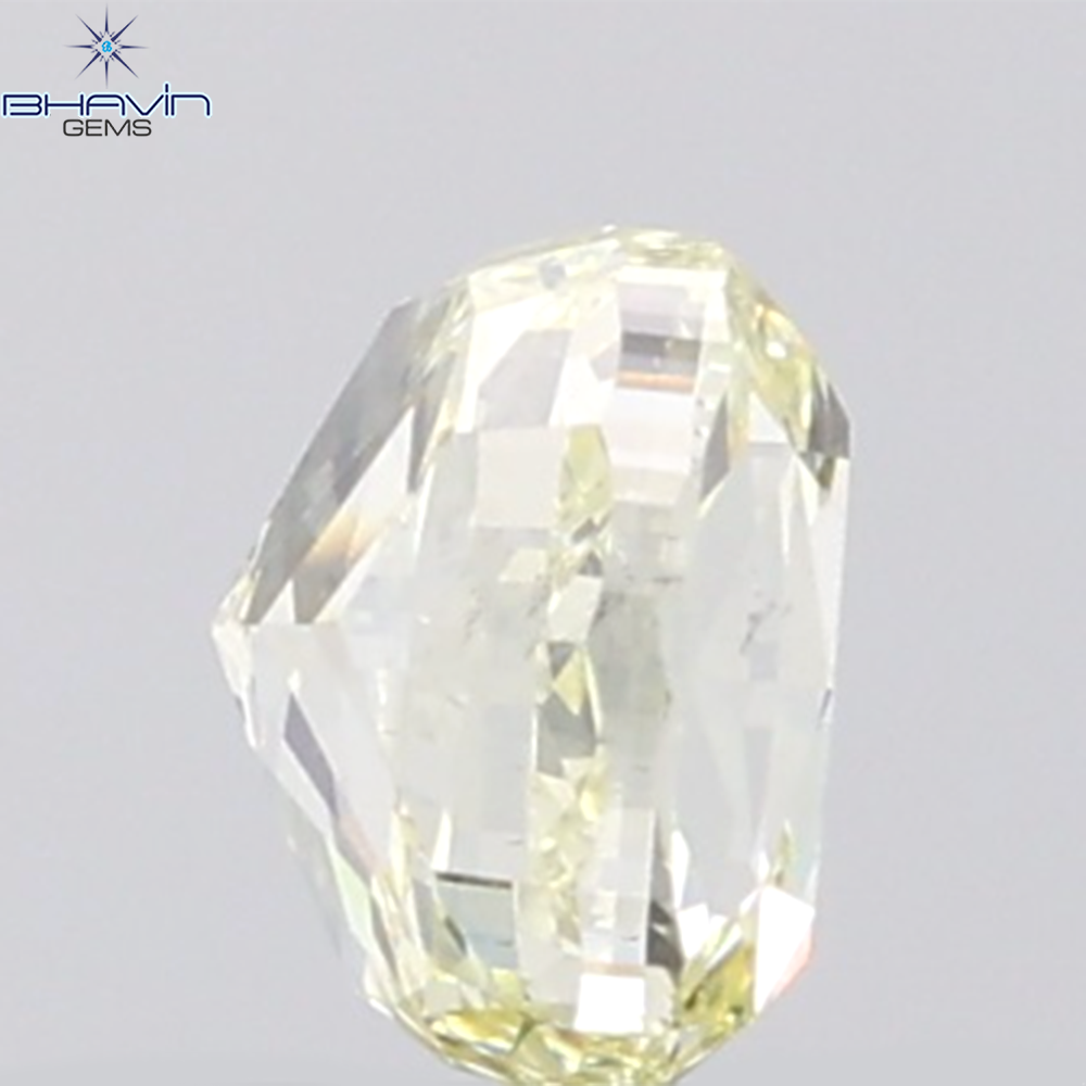GIA認定 1.27 CT クッションダイヤモンド イエローカラー 天然ダイヤモンド VS1 クラリティ (5.97 MM)