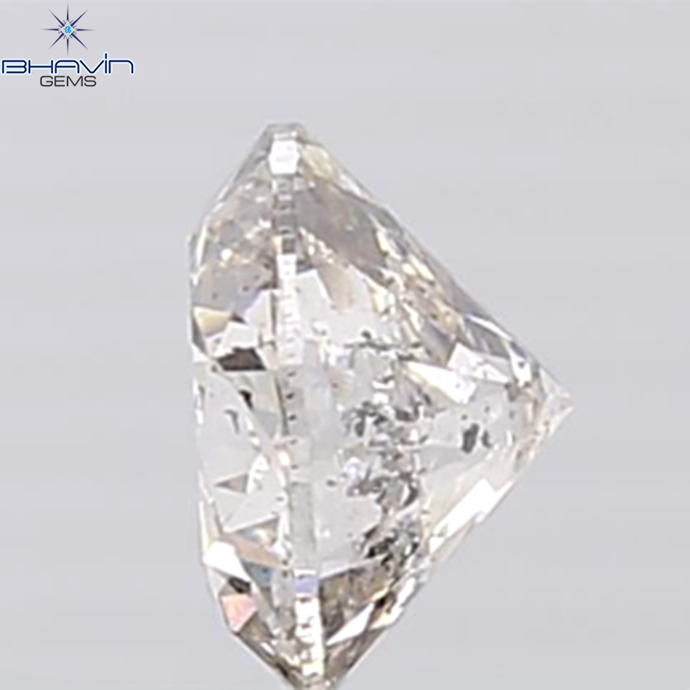 0.90 CT Round Shape Natural Diamond White Color I2 Clarity (6.07 MM)
