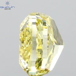 1.51 CT Cushion Diamond Yellow Color Natural Diamond SI1 Clarity (6.12 MM)