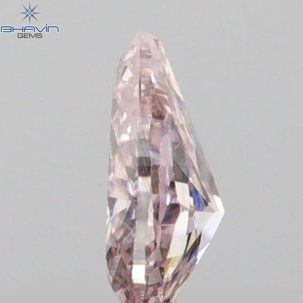 0.05 CT Pear Shape Natural Diamond Pink Color VS2 Clarity (3.02 MM)